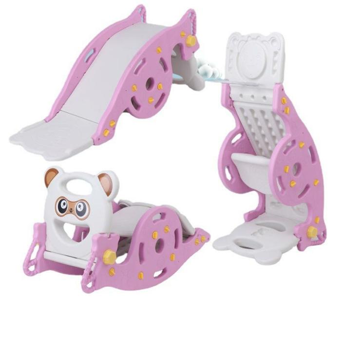 2 In 1 Rocking Horse Climbing Slide  |  Swing Chair And Table Set Blue