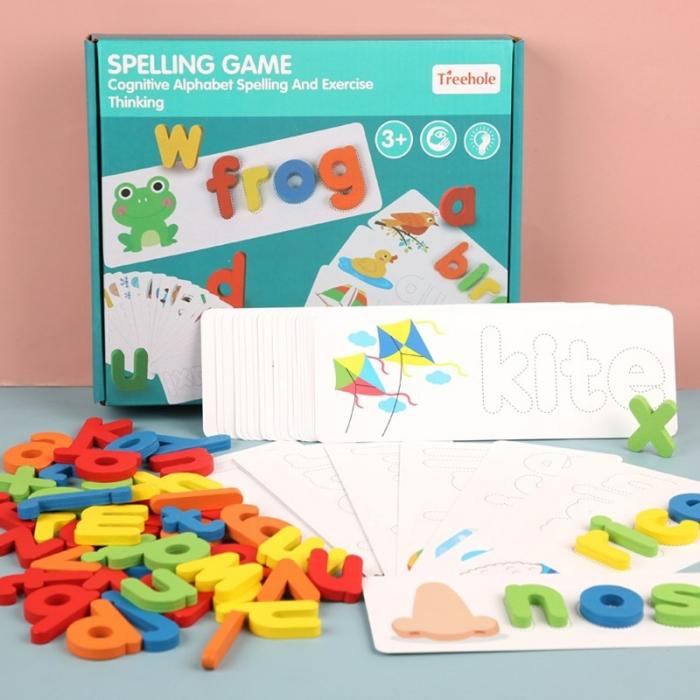 26 English Spelling Practice Cards For Early Learning  |  Wooden Learning Toys Toys Wooden Learning Toys