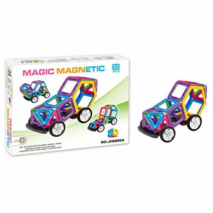 32 Pcs Magic Magnetic Constructor  |  Puzzle Toys Building Blocks Building Blocks