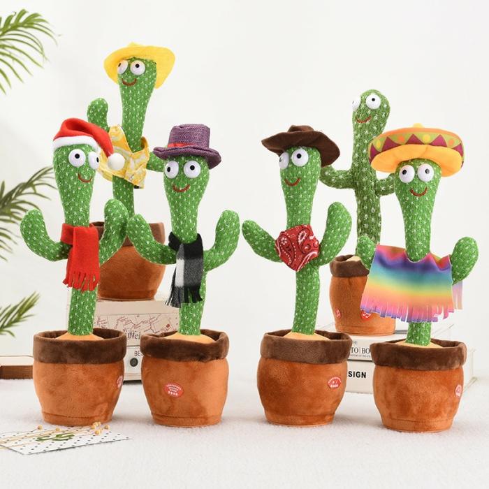 Dancing Cactus Toy (Chargeable, Sing, Repeat And Record With Lights)  |  Stuff Toys Stuff Toys Stuff Toys