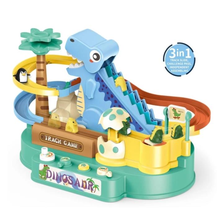 Dinosaur Themed Large Sliding Obstacle Course Adventure Toy (Accessories Color Random)  |  Musical Toys Musical Toys Musical Toys