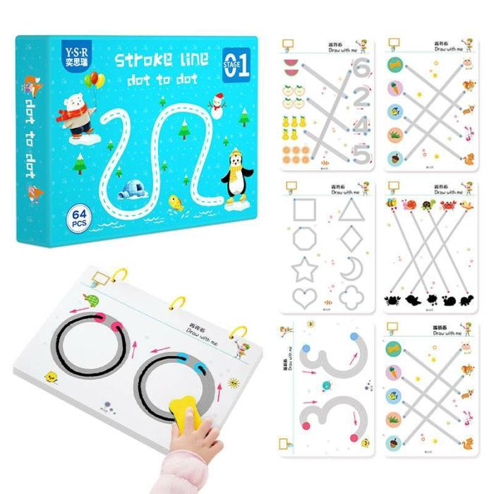 Dot-To-Dot Tracing Wipe And Clean Set  |  Learning And Activity Toys Toys Learning And Activity Toys