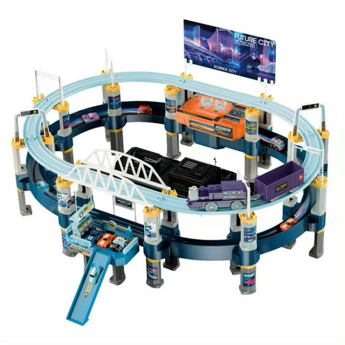 Double Layer Electric Train And Car Race Track  |  Vehicles Toys Toys Vehicles Toys