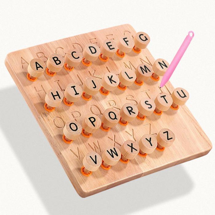 Double-Sided Letter Pairing Tracing Wooden Board  |  Wooden Learning Toys Toys Wooden Learning Toys