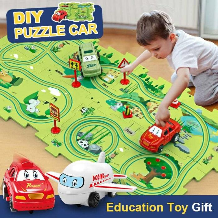 Electric Track Toy Set 15 Pieces Jigsaw Puzzle  |  Puzzle Toys Puzzle Toys Puzzle Toys