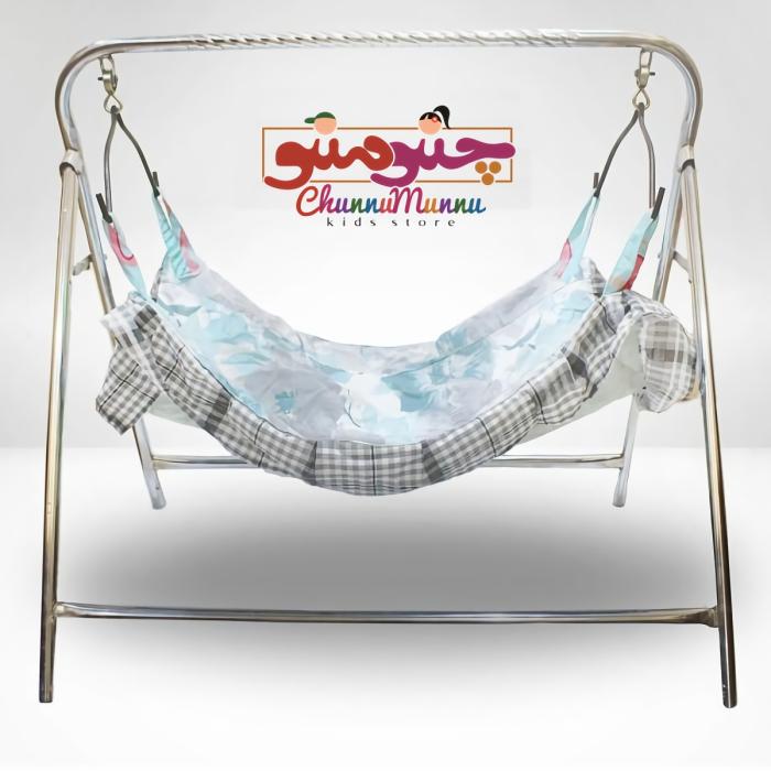 Foldable Iron Rod Cradle Swing With Mosquito Net  |  Swing Gears Swing