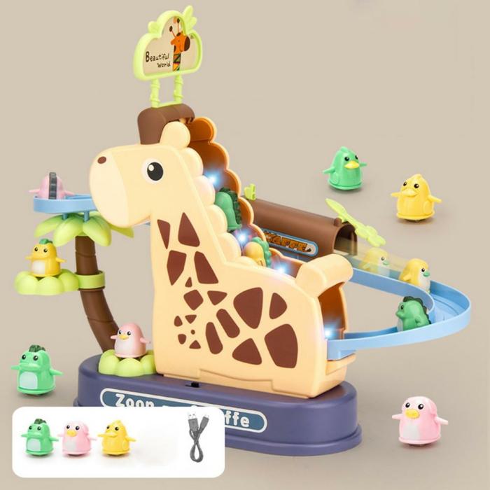 Giraffe Electric Climbing Slide Track Toy  |  Musical Toys Musical Toys Musical Toys