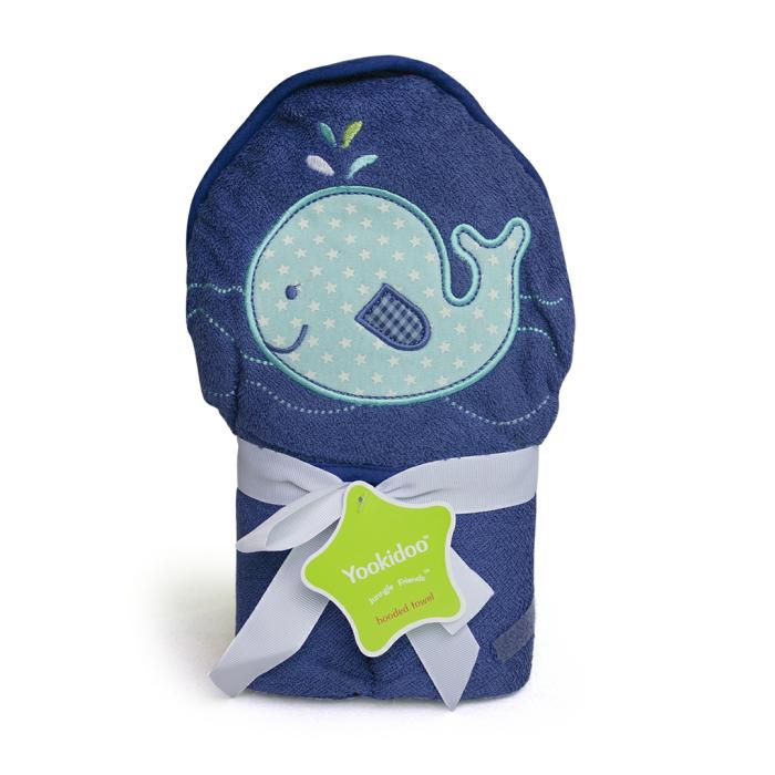 Hooded Bath Towel Blue Whale  |  Towels Bath And Skin Towels