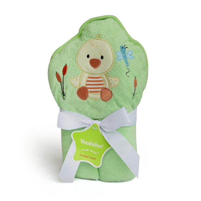 Hooded Bath Towel Green Duck  |  Towels Bath And Skin Towels