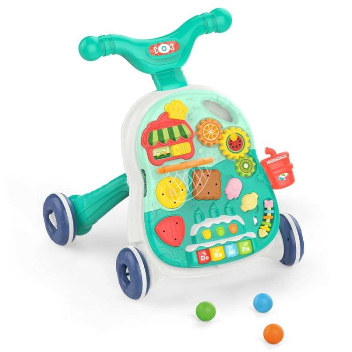 Huanger 2 In 1 Electronic Walker For Toddlers Music Entertainment And Activity  |  Musical Toys Musical Toys