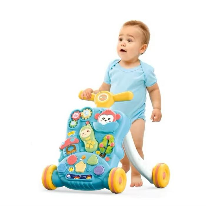 Huanger Musical Push Walker For Toddlers Learning With Activity  |  Walkers Gears Walkers