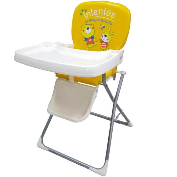 Infantes High Chair With Feeding Tray – Yellow  |  Dining Seats Dining Seats