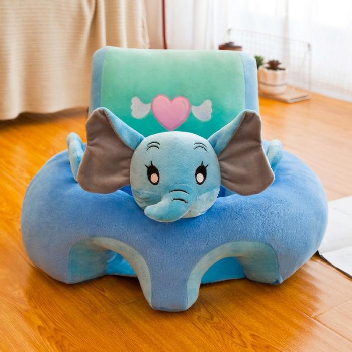 Learn To Sit With Back Support 3D Character Floor Seat Blue Elephant  |  Floor Seats & Sofa Seats Floor Seats & Sofa Seats Floor Seats & Sofa Seats