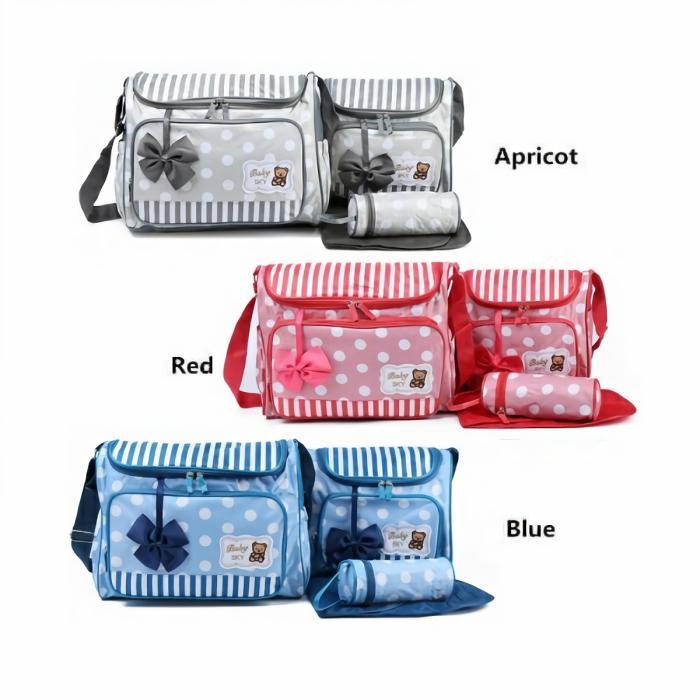 Little Sparks Pack Of 4 Diapers Bag  |  Diaper Bag Set Diaper Bag Set Blue