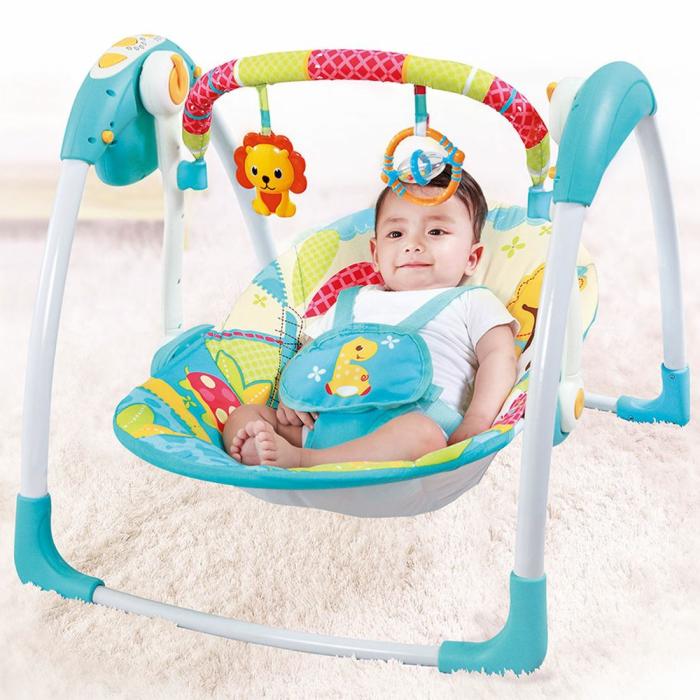 Mastela Delux Portable Swing Blue  |  Swing Gears Swing