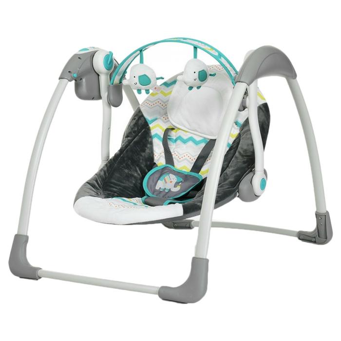 Mastela Deluxe Swing-Blue And Gray  |  Swing Gears Swing