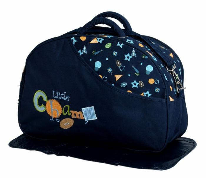 Offspring Outing Mama Shoulder Diaper Bag Blue  |  Diaper Backpacks Diaper Backpacks Diaper Backpacks