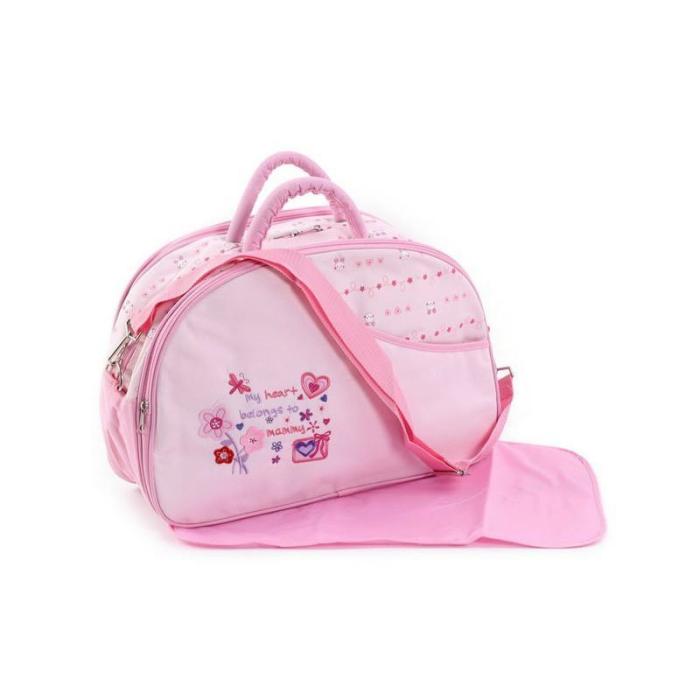 Offspring Outing Mama Shoulder Diaper Bag Pink  |  Diaper Bag Set Diaper Backpacks Diaper Backpacks