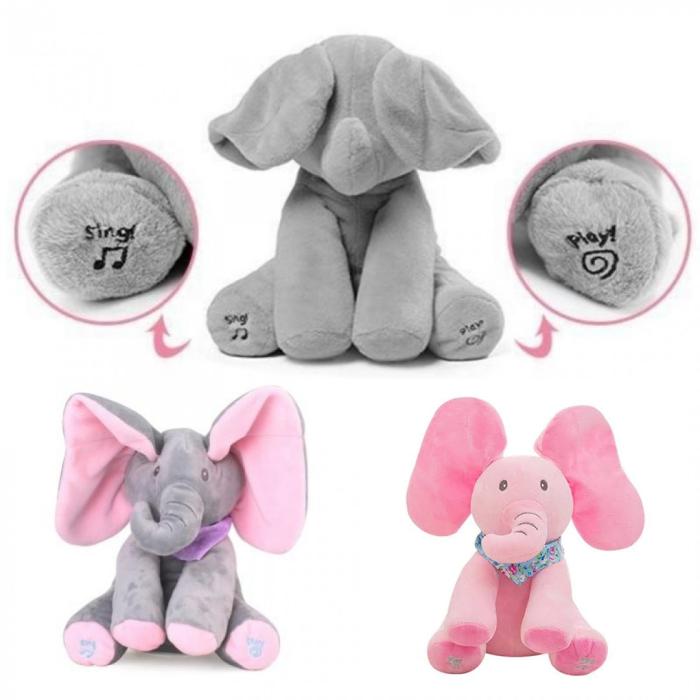 Peekaboo Flappy Elephant  |  Stuff Toys Stuff Toys Blue