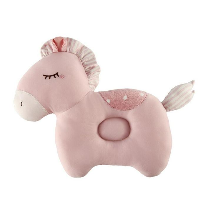 Round Head Pillow – Horse – Pink  |  Pillow And Blanket Pillow And Blanket Pillow And Blanket