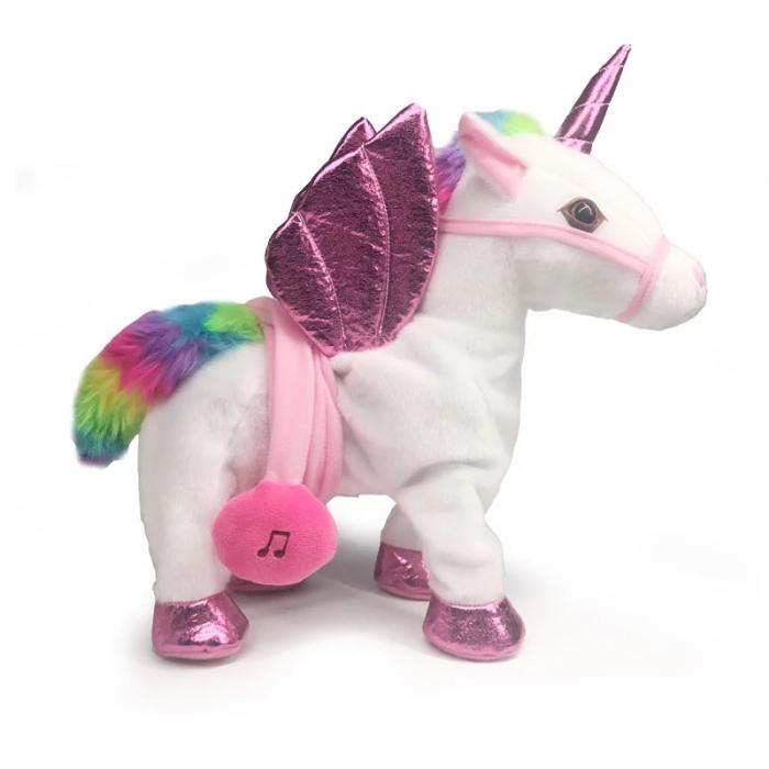 Singing Walking Musical Unicorn Plush  |  Stuff Toys Stuff Toys Blue