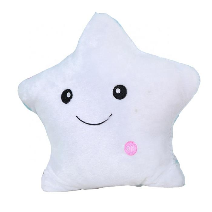 Soft Stuffed Plush Glowing Colorful Led Star Pillow With Sound  |  Stuff Toys Stuff Toys Stuff Toys