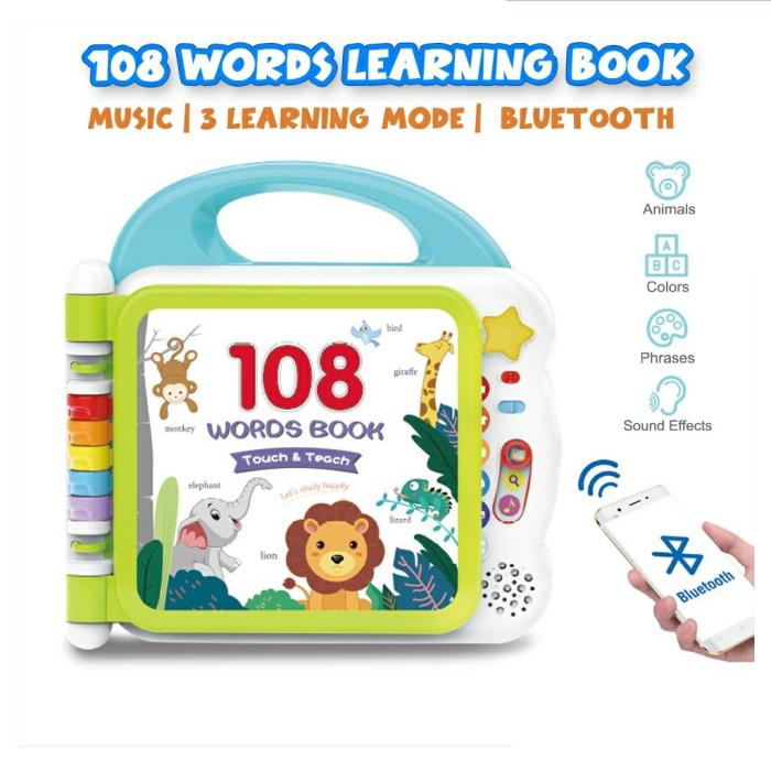 Touch And Learn 108 Words Book With Bluetooth Music And Sound  |  Learning And Activity Toys Learning And Activity Toys Learning And Activity Toys